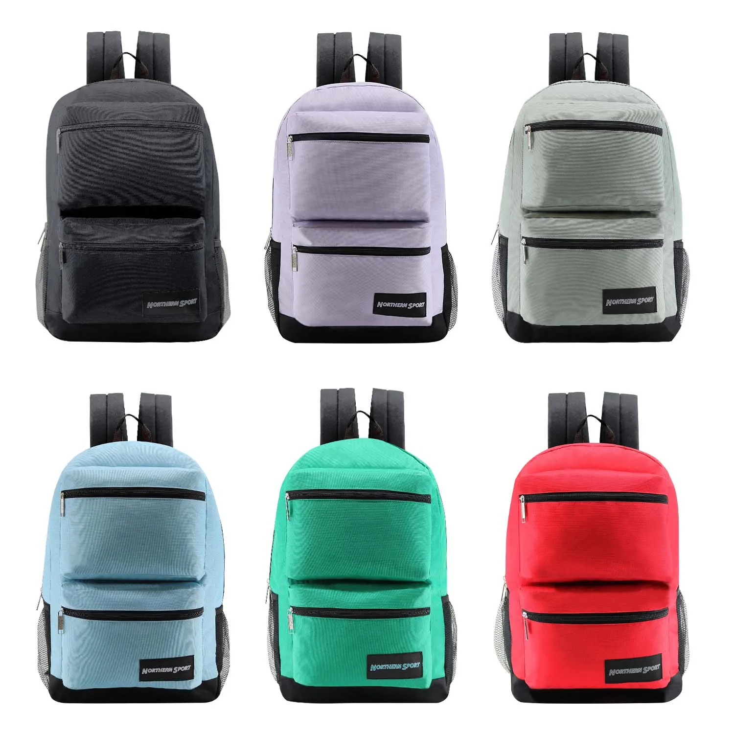 12 Deluxe 17" Backpacks & Your Choice of 12 Winter Item Sets - Wholesale Care Package: Homeless, Emergency, Charity