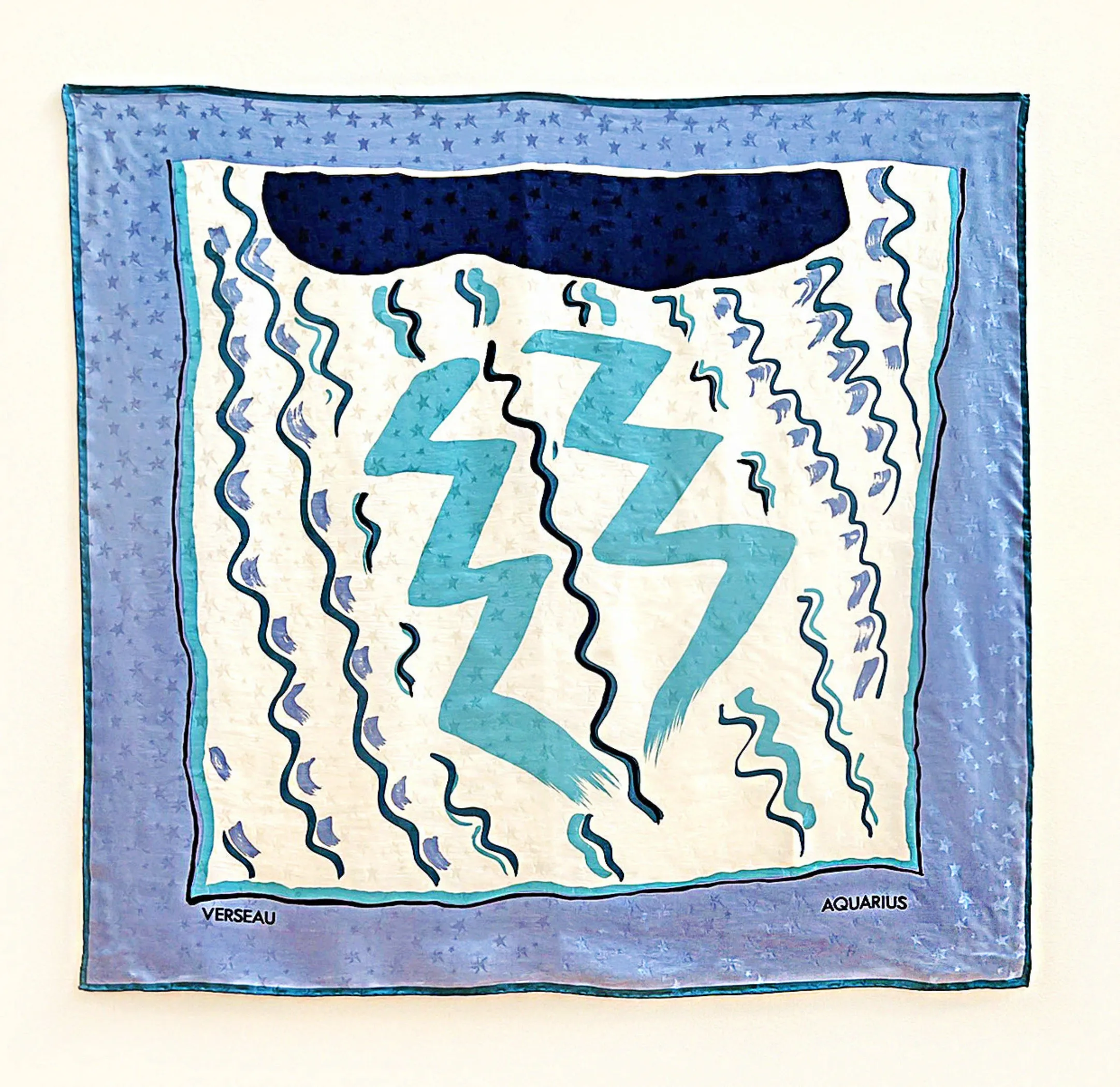 AQUARIUS SILK SCARF - CHLOE FREMANTLE