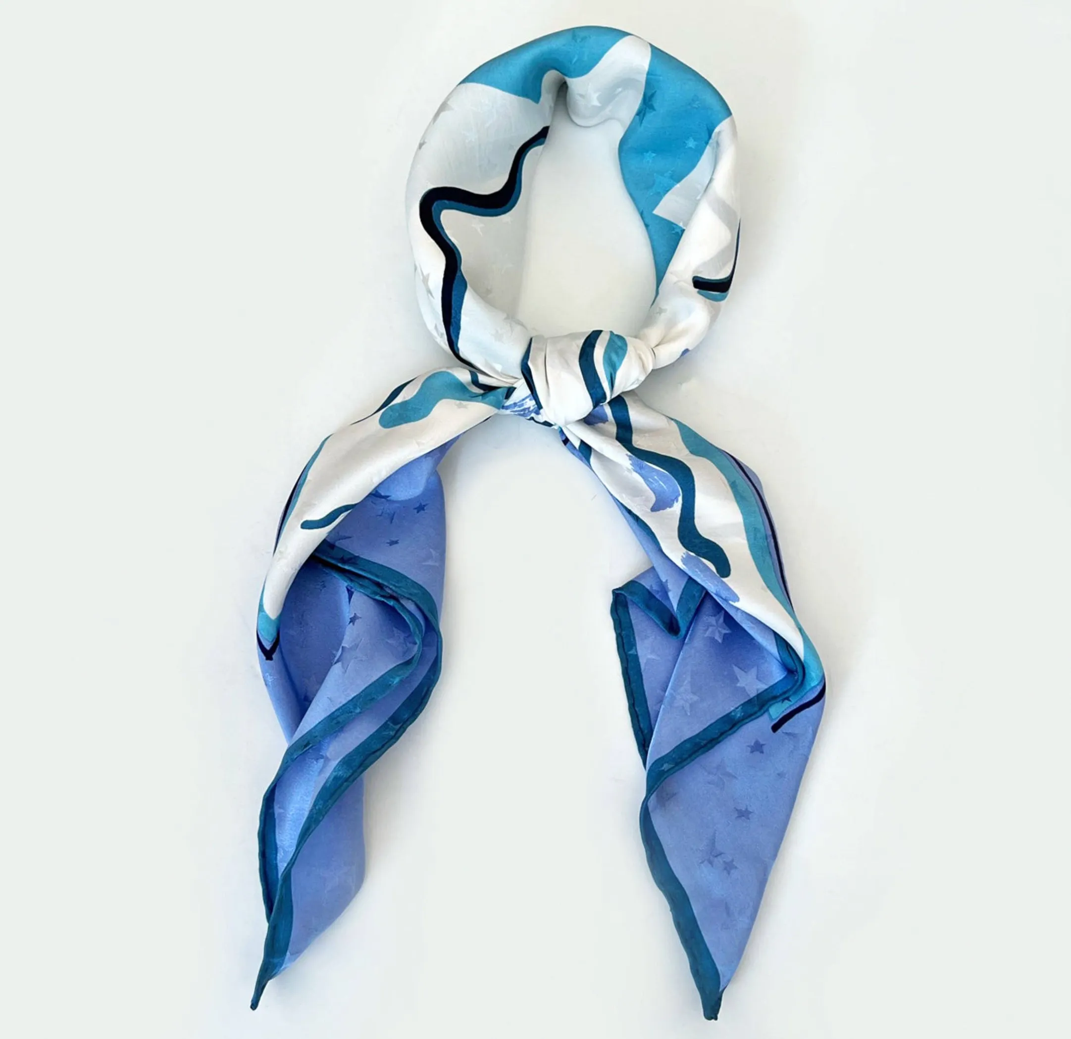 AQUARIUS SILK SCARF - CHLOE FREMANTLE
