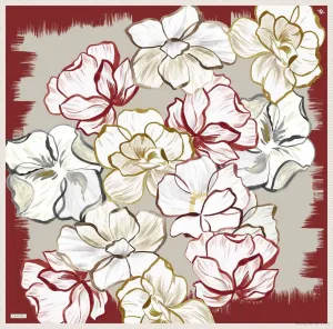 Armine Marley Floral Silk Scarf #82