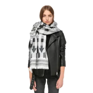 Aro Jacquard Scarf (Grey)