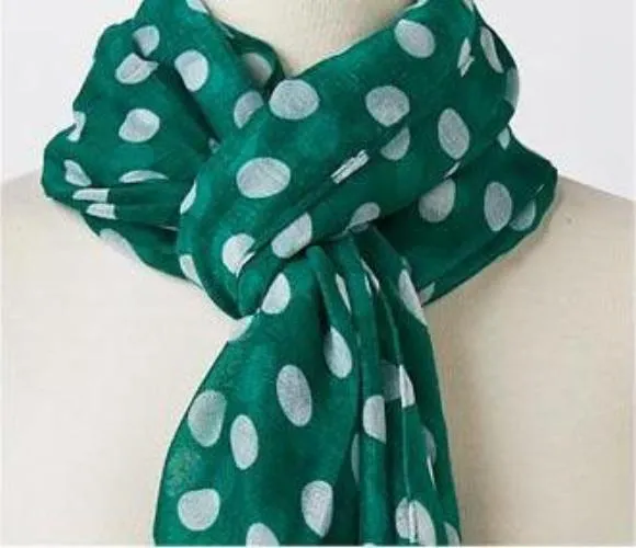 Assorted Green/White Scarves