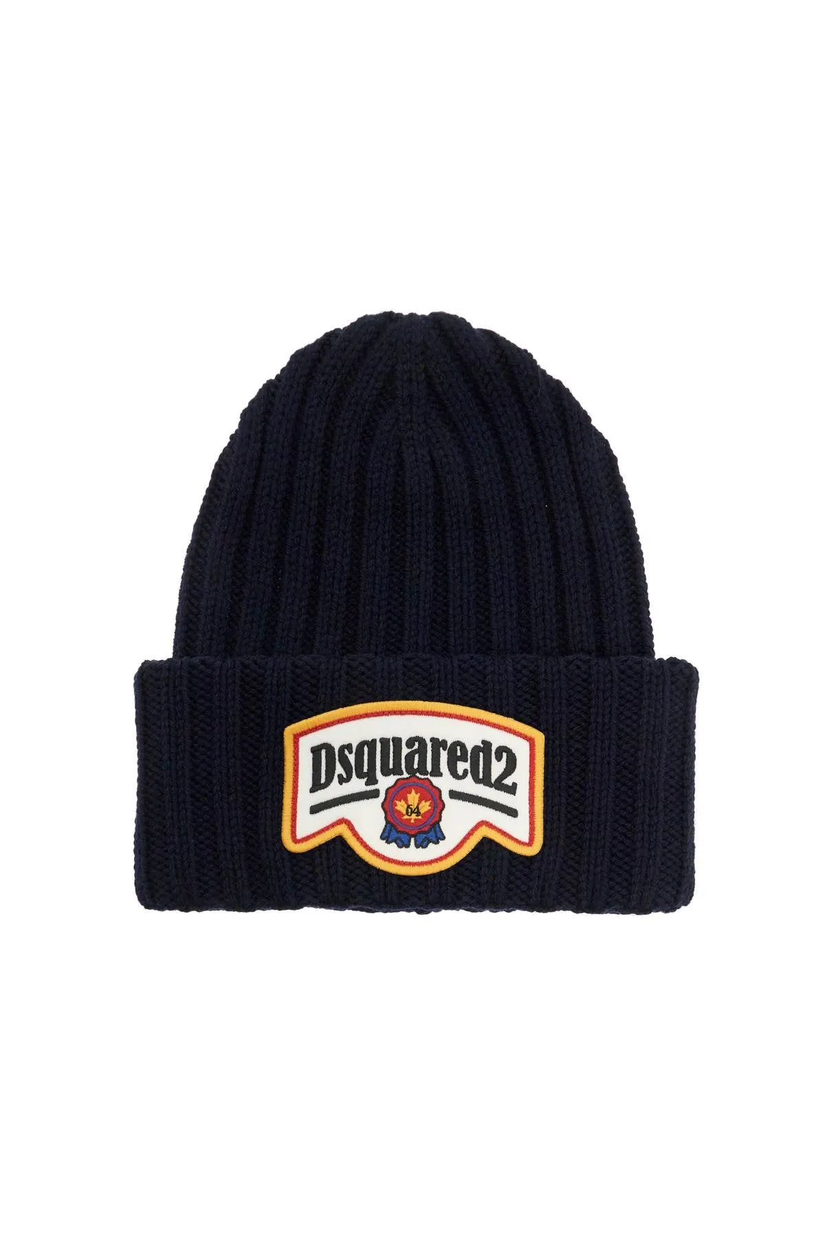 beanie hat with patch logo