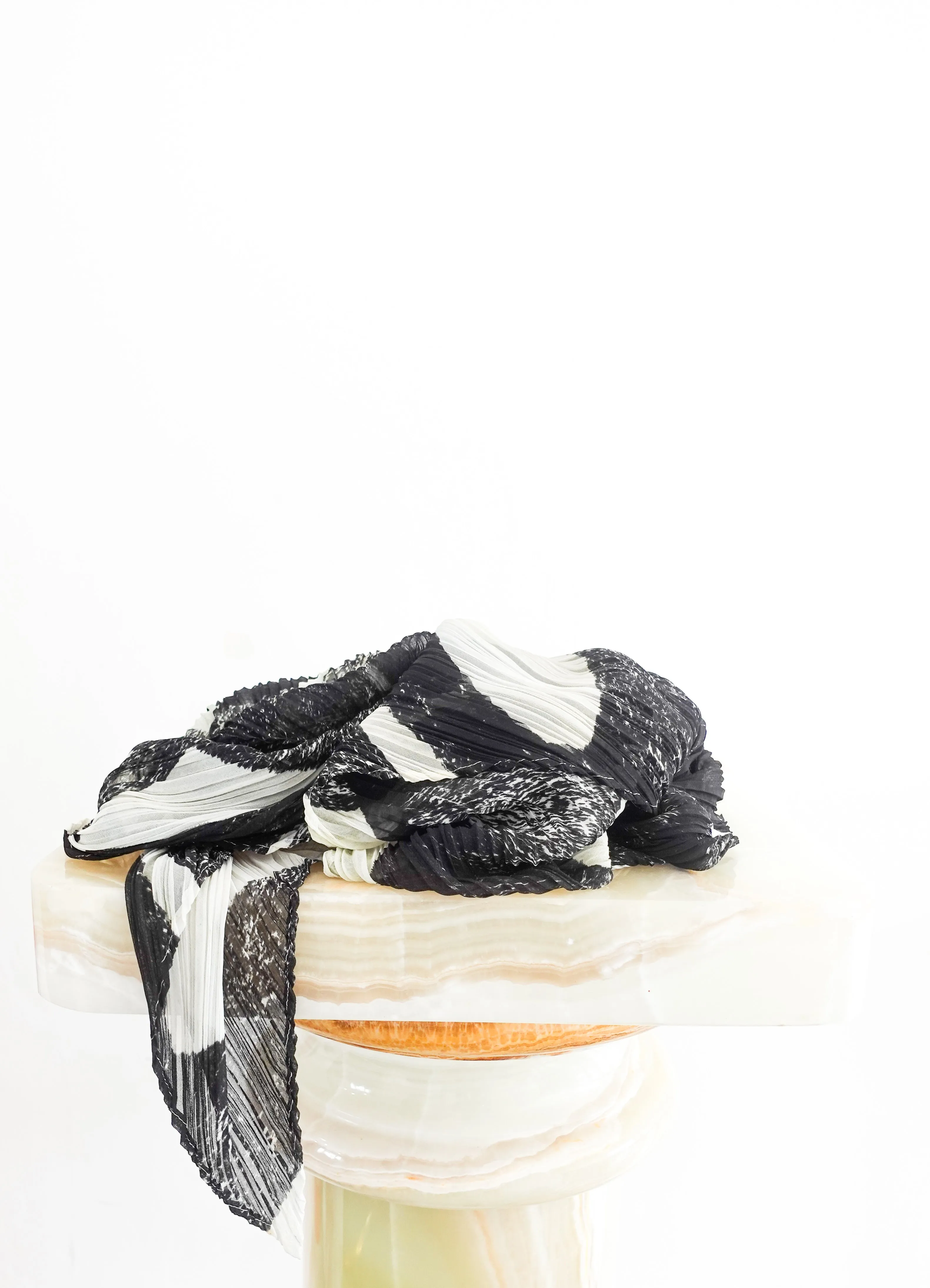 Black and white multi scarf
