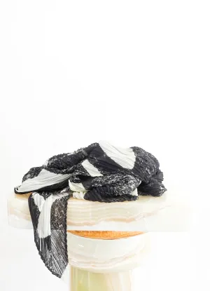 Black and white multi scarf