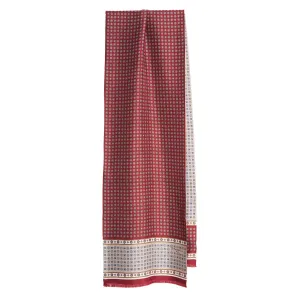BURGUNDY DOUBLE SILK SCARF