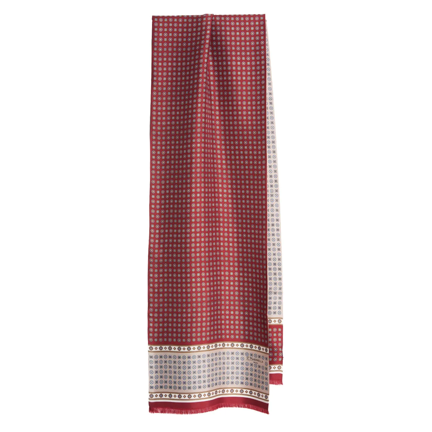 BURGUNDY DOUBLE SILK SCARF