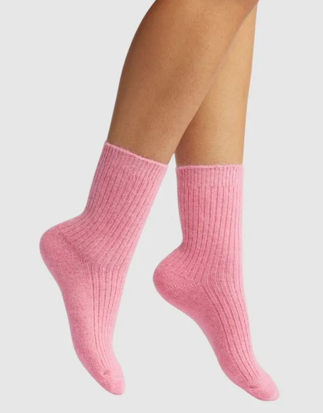Cashmere Socks - Ice Pink