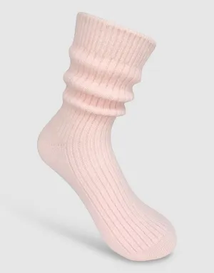 Cashmere Socks - Ice Pink