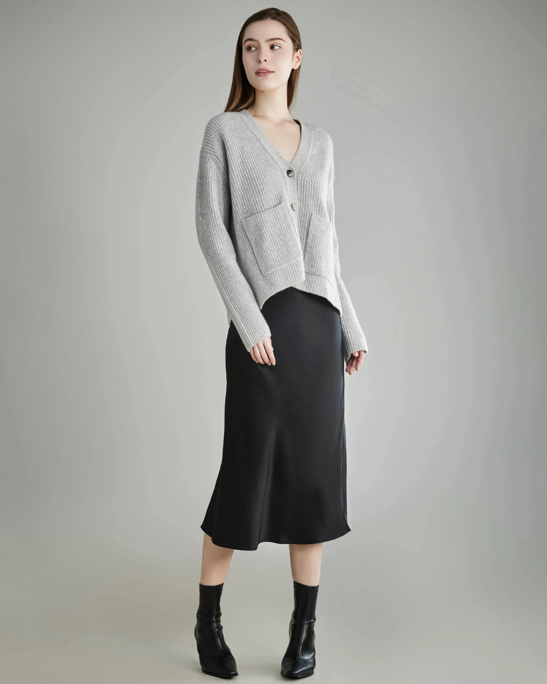 Cozy Ribbed Cashmere Cardigan