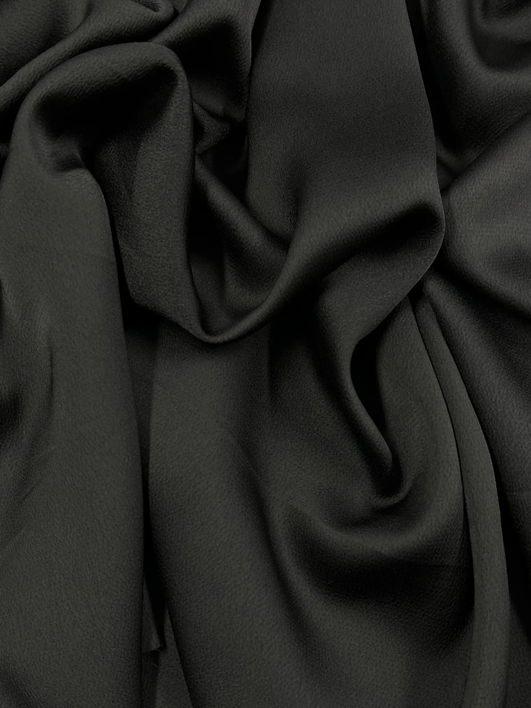 Crepe De Chine - Black - 150cm