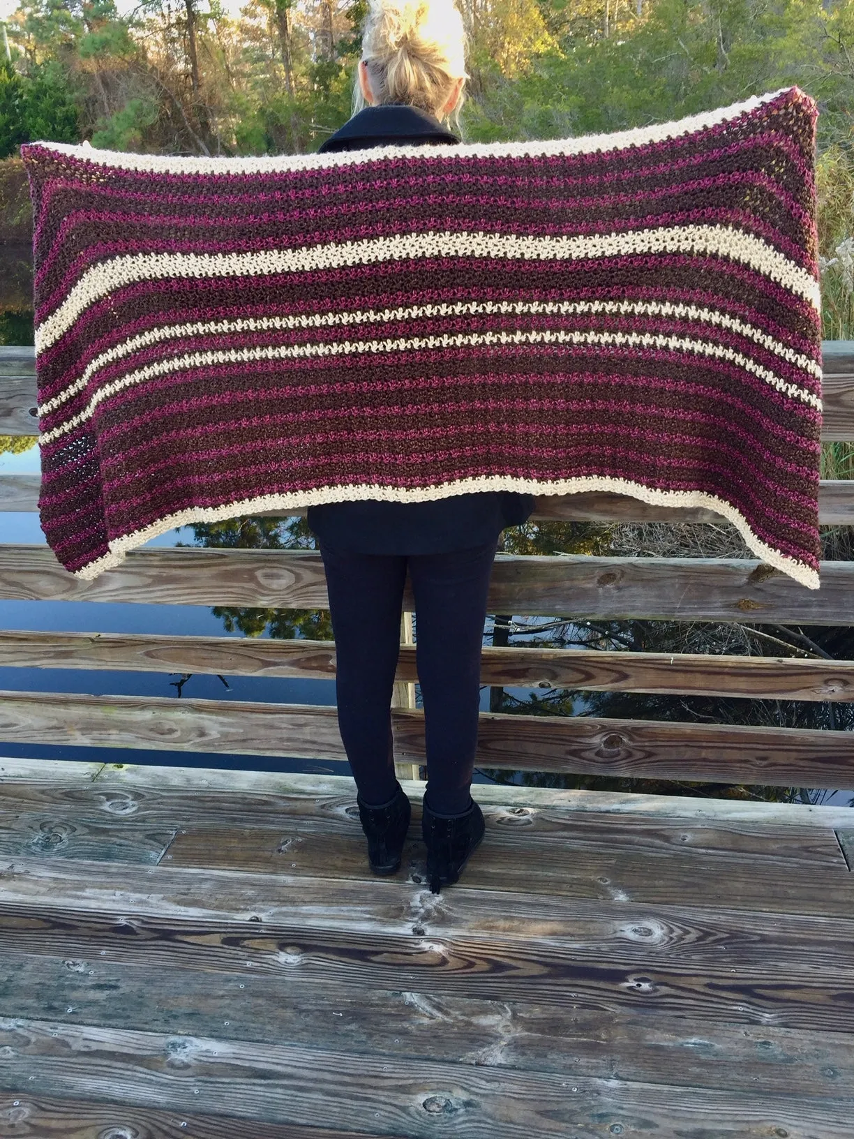 Crochet Kit - Chocolate Covered Cherries Wrap