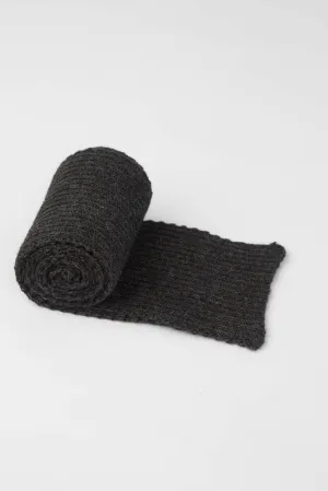 Dark Grey Knitted Scarf