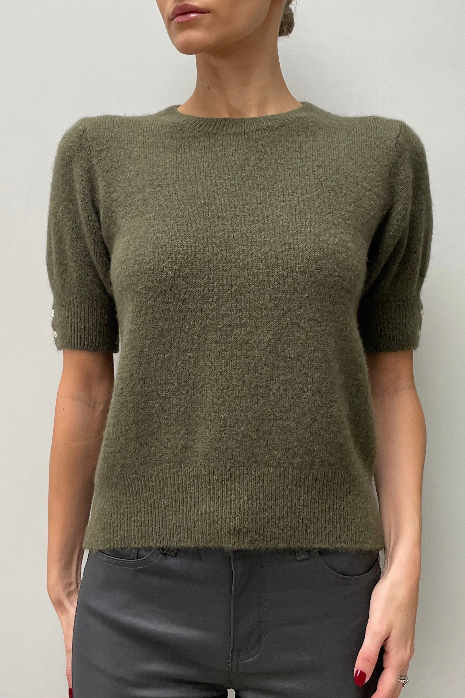 Fleur Alpca Short Sleeve Knit