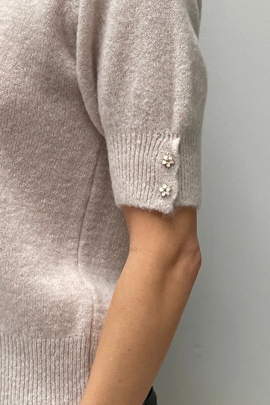 Fleur Alpca Short Sleeve Knit