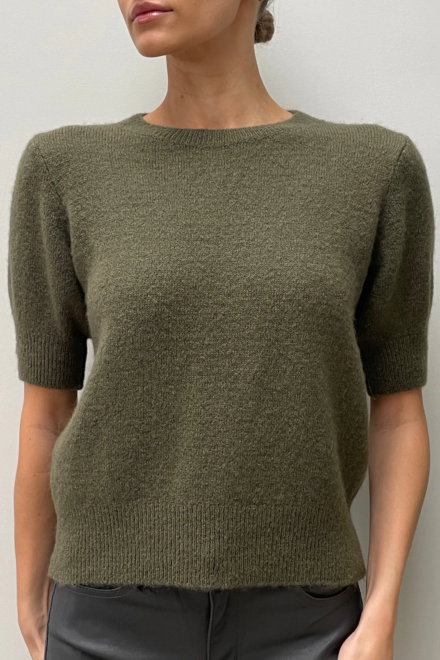 Fleur Alpca Short Sleeve Knit
