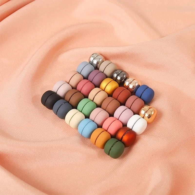 Foreign Trade Hot Selling Magnet Magnetic Snap Silk Scarf Clip Ornament Women's Yarn Scarf Accessories Shawl Buckle Dual-use Fashion Hairware