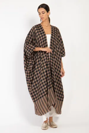 Foulard Wool Checks Abaya