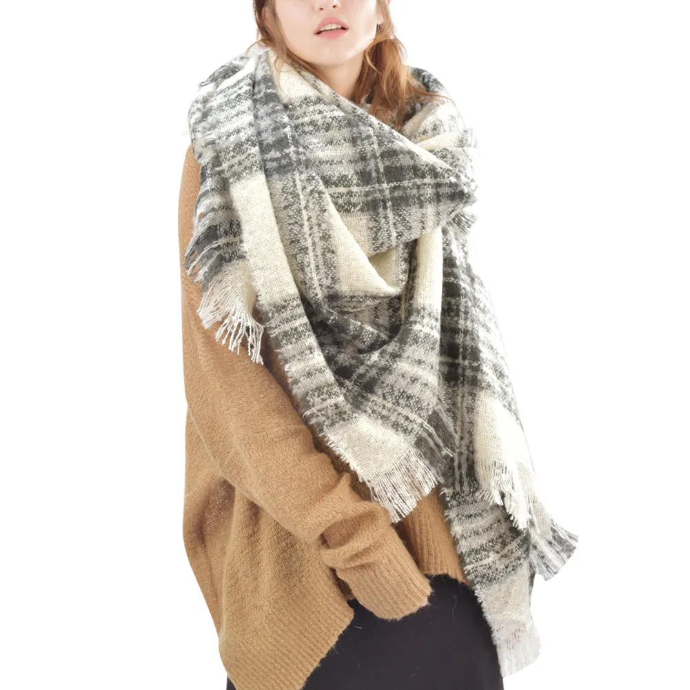 FURTALK Winter Women Cashmere Hand Feeling Scarf  Dropping Shipping SFWL021
