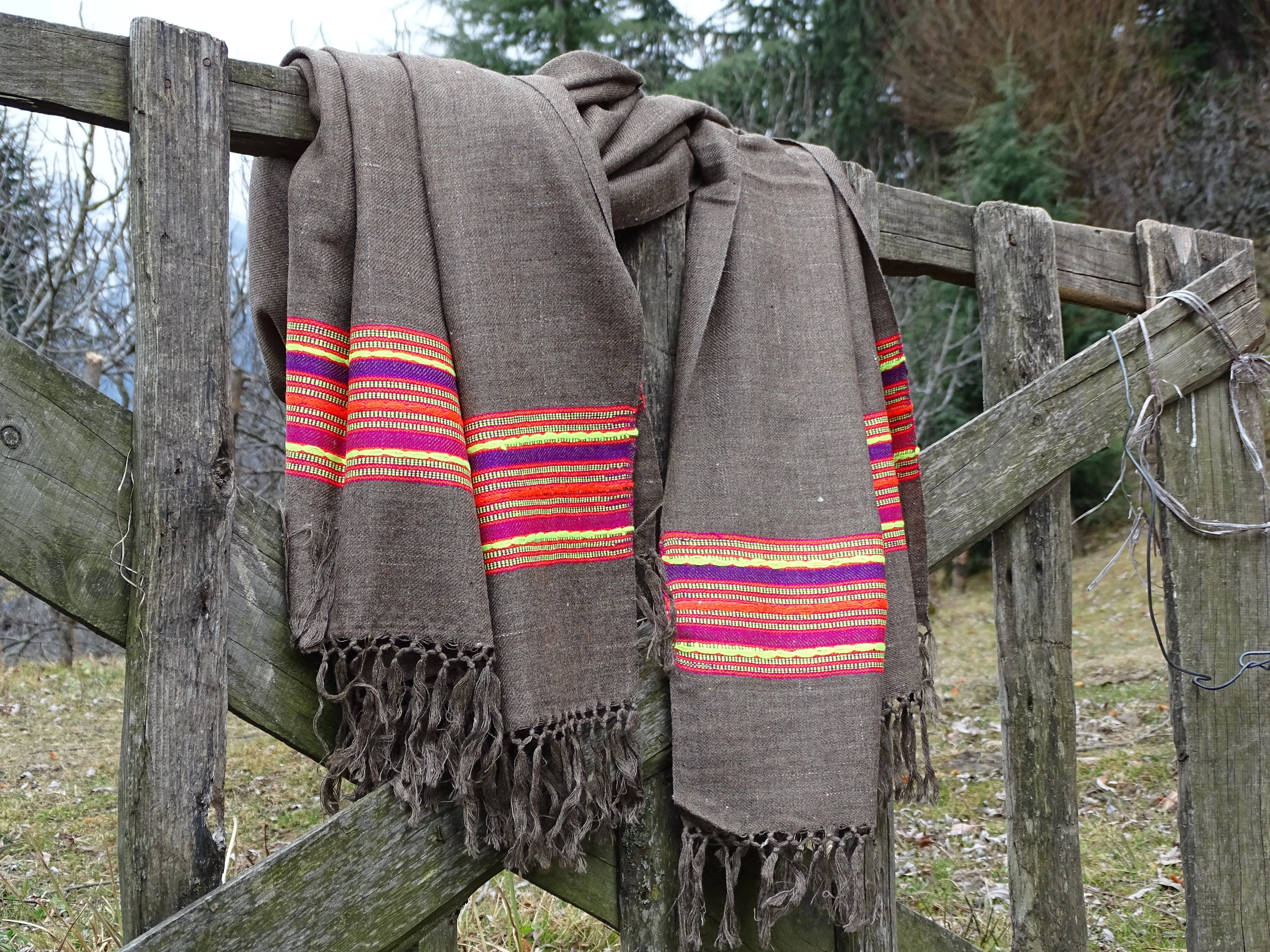 Handloomed Himalayan Scarf in Wool