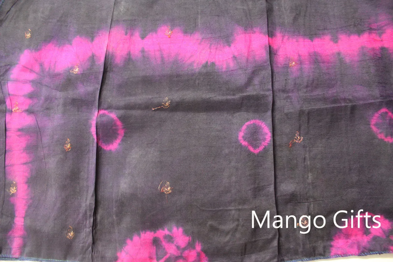 Indian Silk Sari Scarf Tie Dye Scarves Wrap Stole Dupatta Neckwraps Girls Fashion Accessories Wholesale