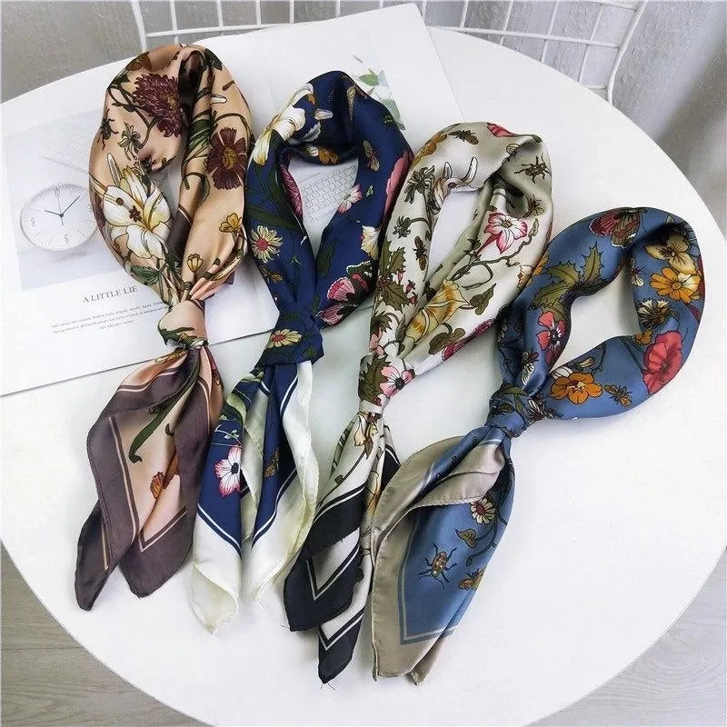Ins Wind Ladies Wild Art Korean Small Scarf Nhmn129670
