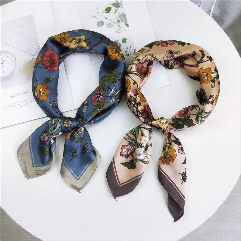 Ins Wind Ladies Wild Art Korean Small Scarf Nhmn129670