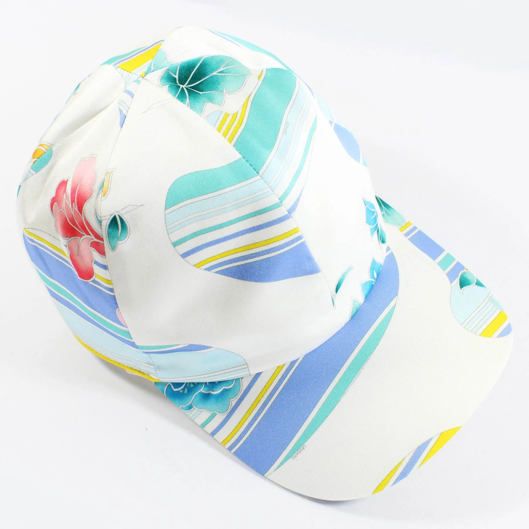Leonard Paris Cap White Blue Turquoise Design - Women Collection Hat SALE