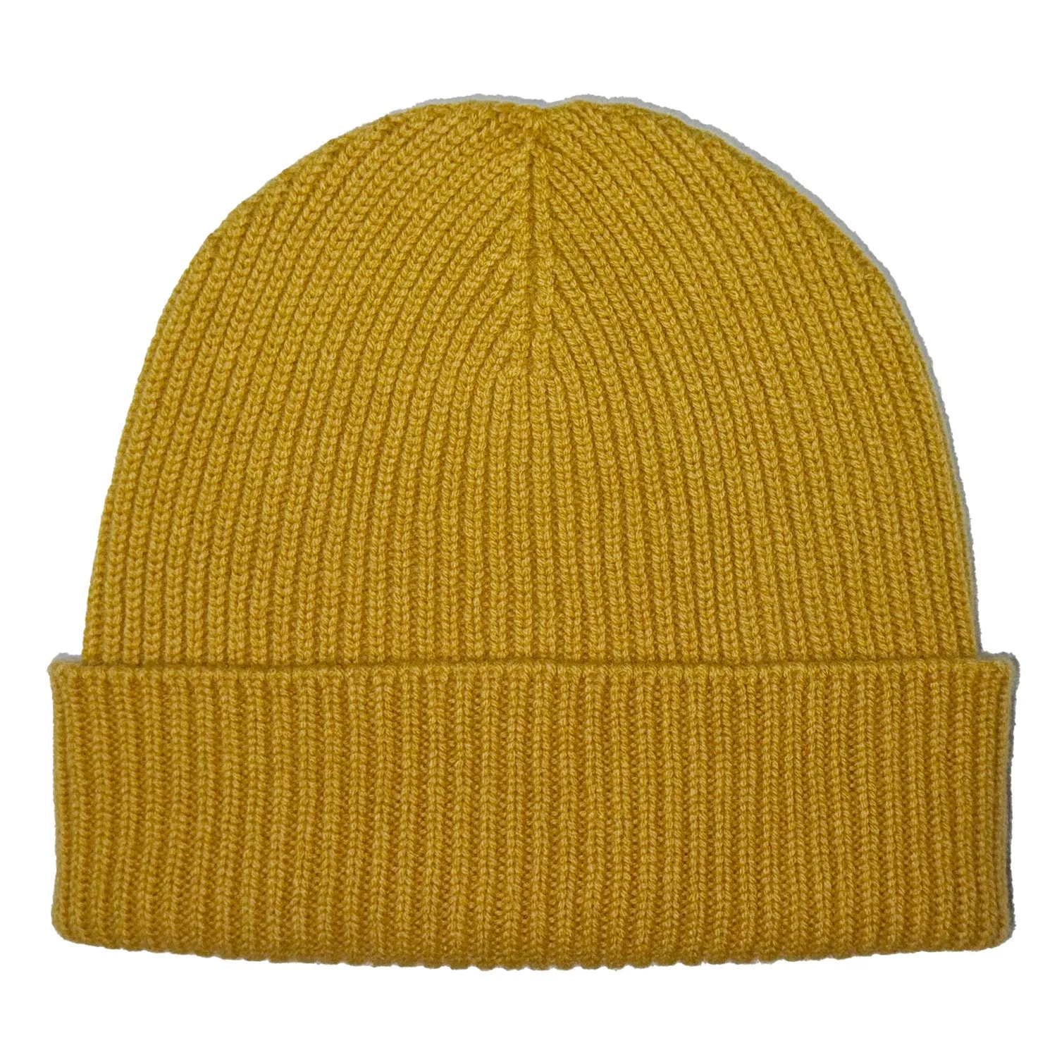 Lightweight Pure Cashmere Beanie - Yellow