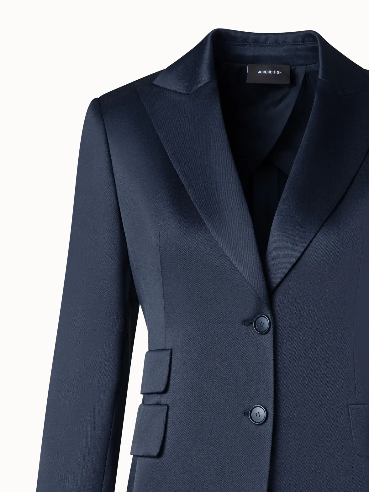 Long Silk Bazer Jacket