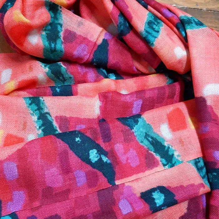 MERINO WOOL SCARF AUTUMN FORREST