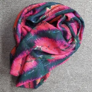 MERINO WOOL SCARF BOTTLEBRUSH