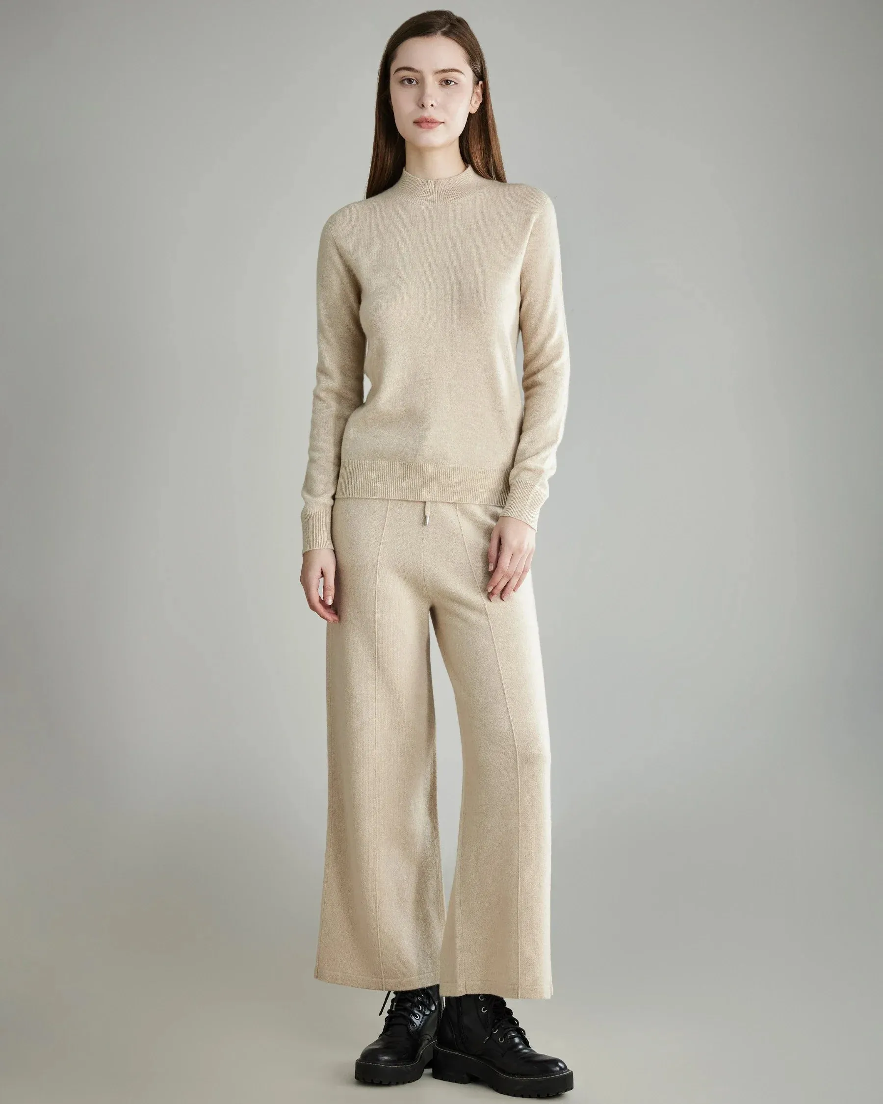 Mock Neck Cashmere Sweater