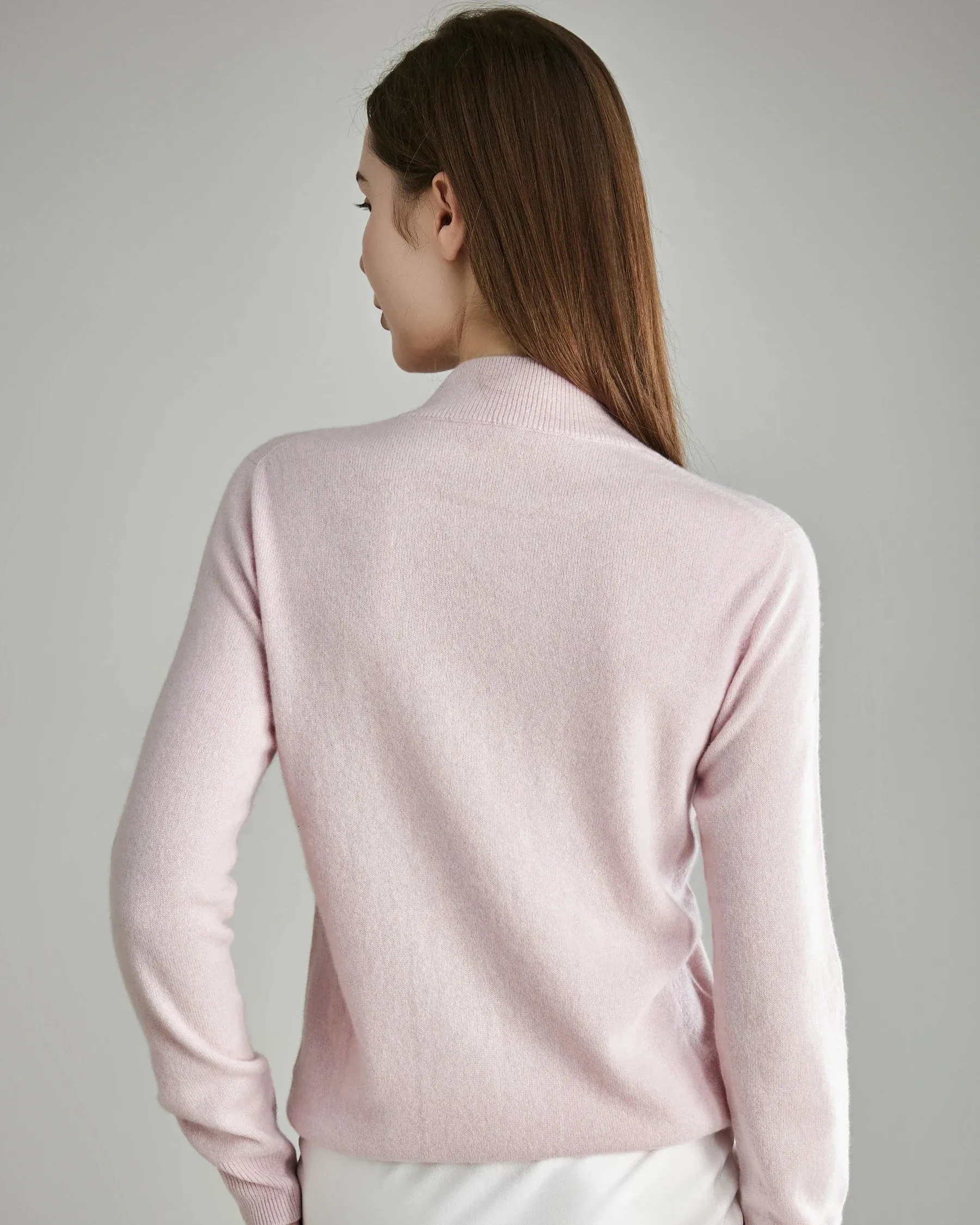 Mock Neck Cashmere Sweater