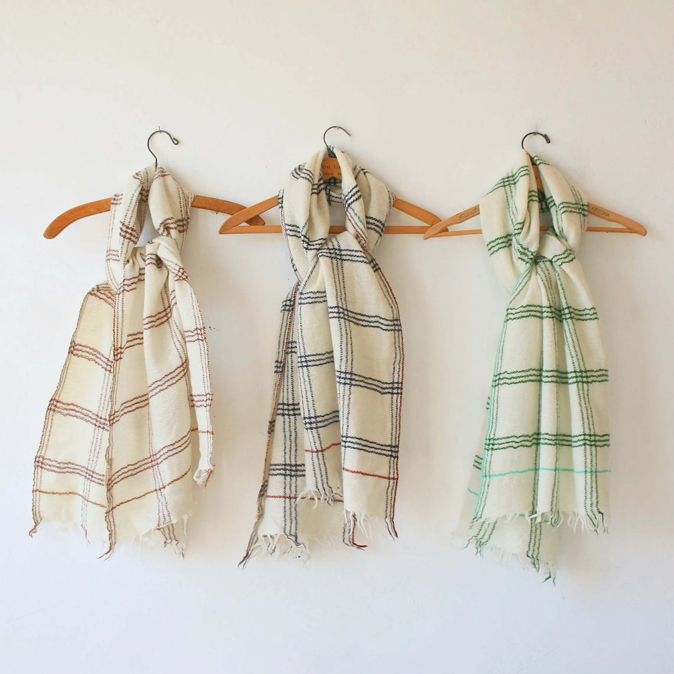 Moismont Wool Plaid Scarves - 3 Color Options