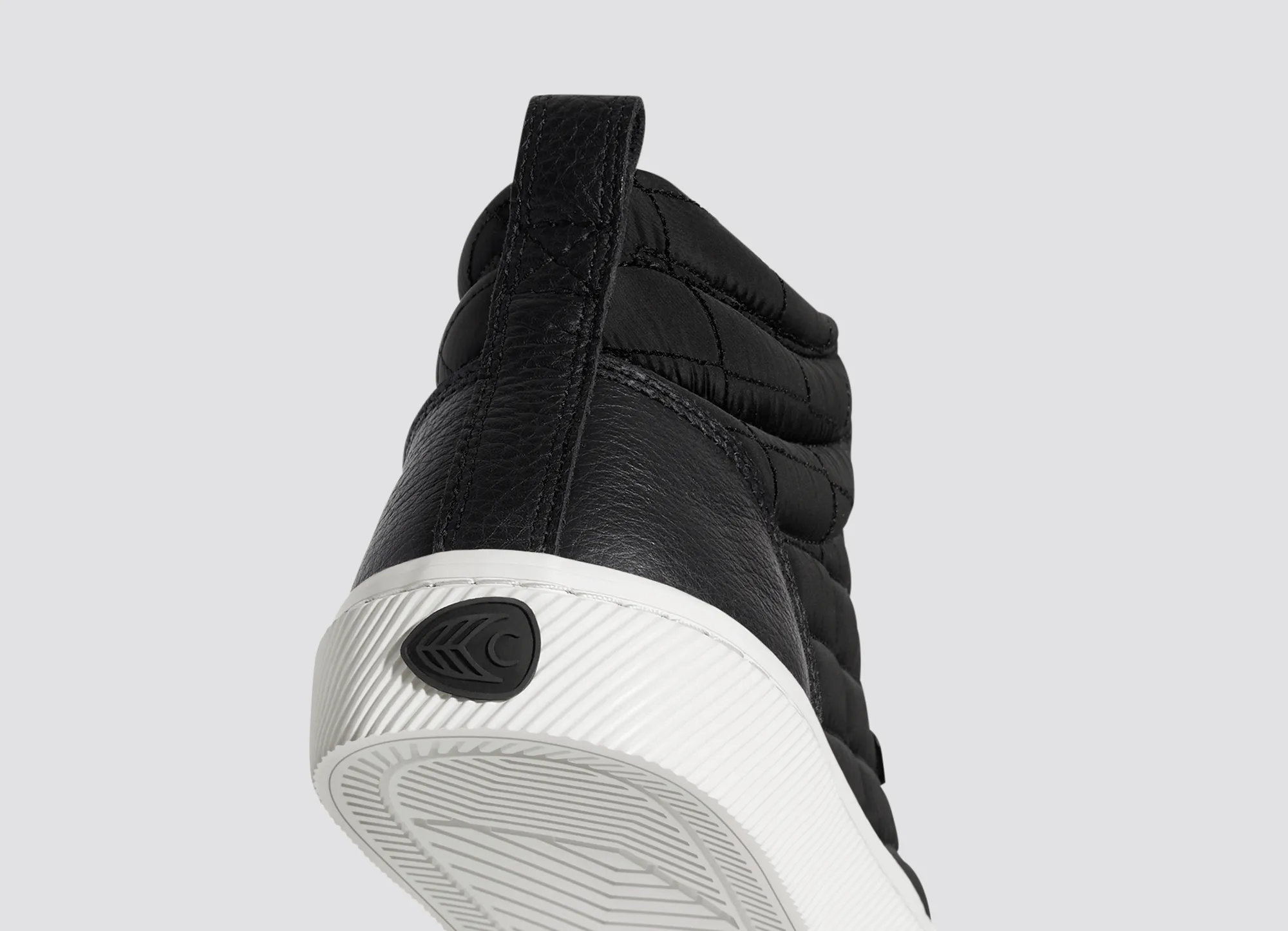 OCA High Quilt Black Premium Leather Sneaker Men
