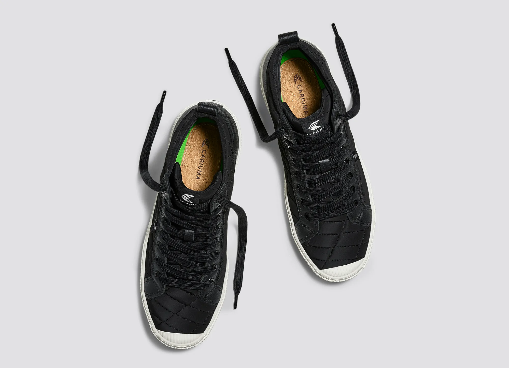 OCA High Quilt Black Premium Leather Sneaker Men