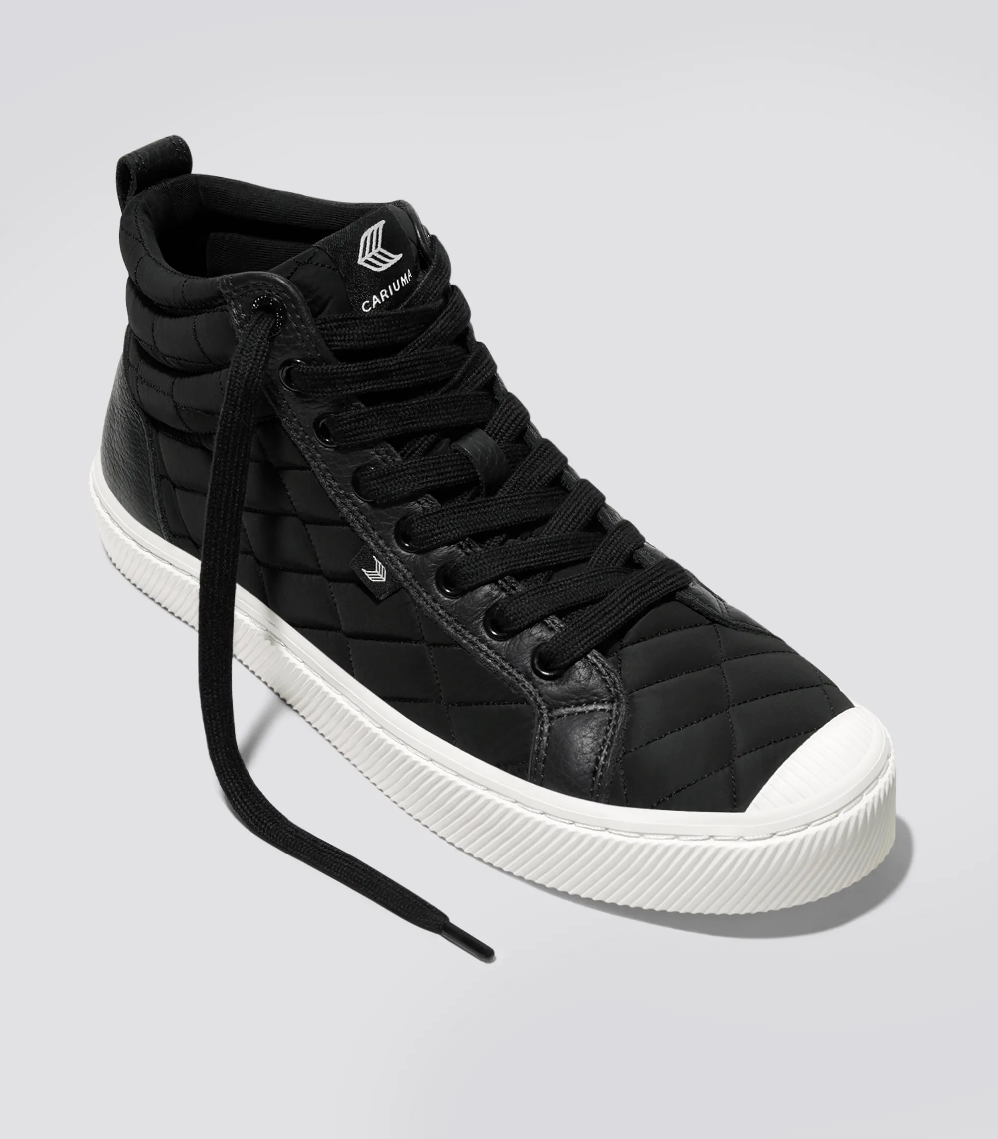 OCA High Quilt Black Premium Leather Sneaker Men