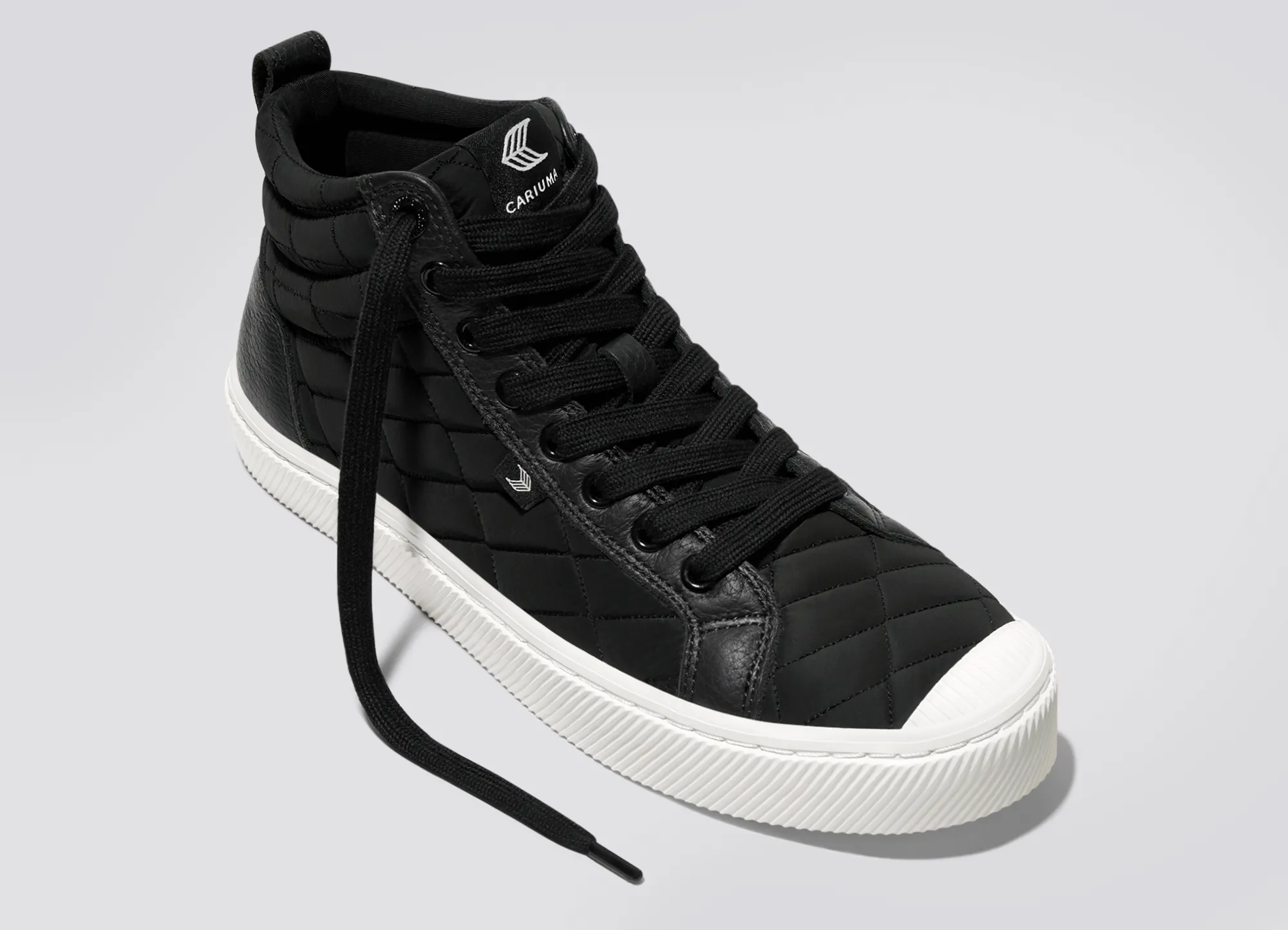 OCA High Quilt Black Premium Leather Sneaker Men