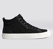 OCA High Quilt Black Premium Leather Sneaker Men