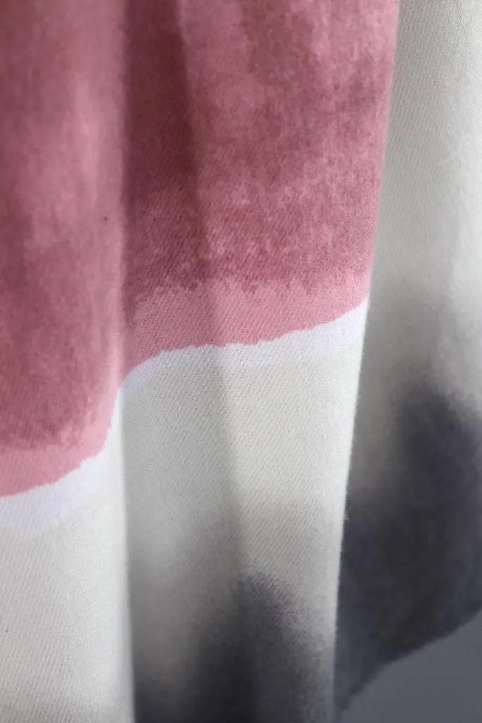 Pashmina Scarf / Pink & Grey Ombre