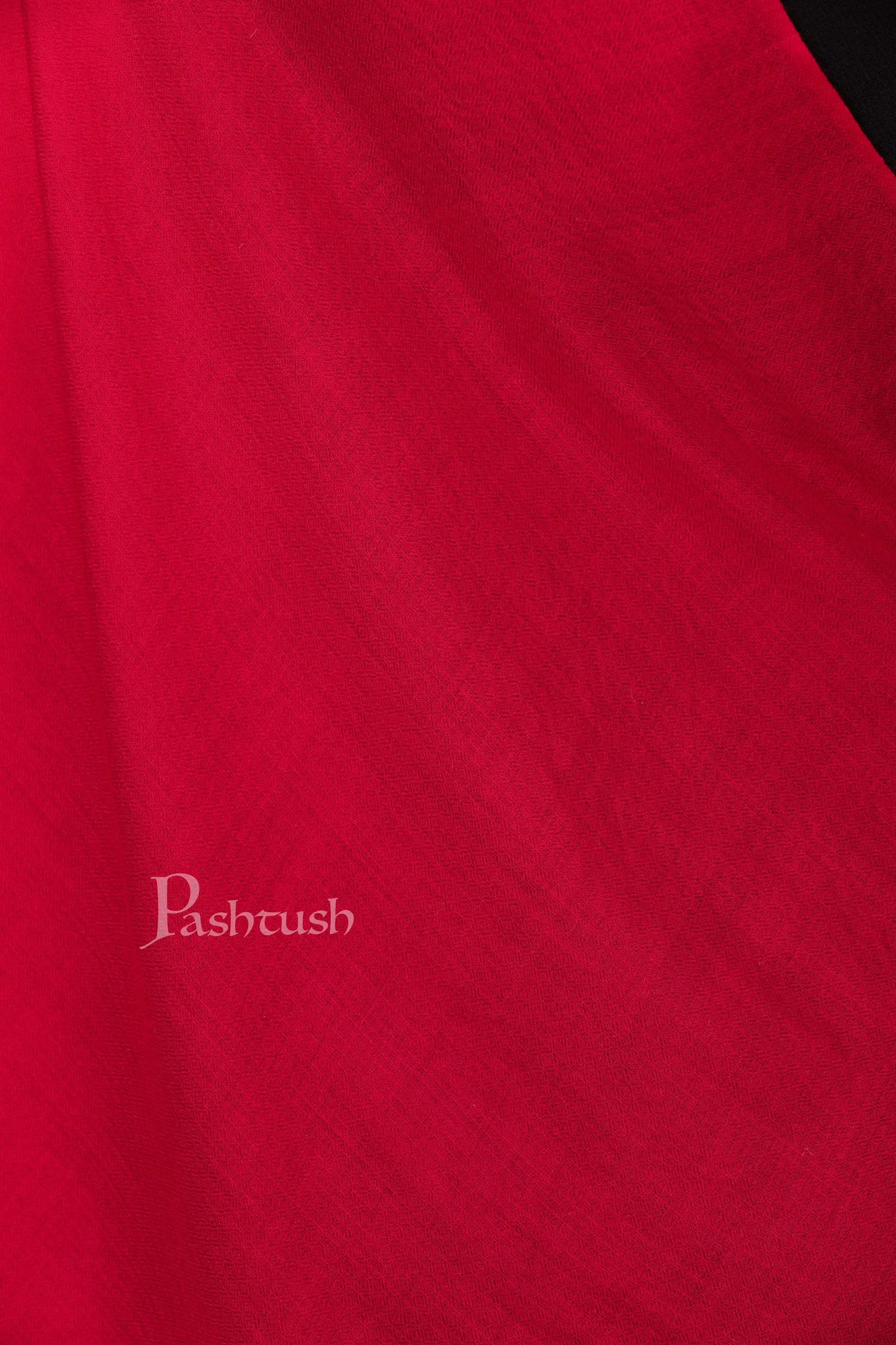 Pashtush Womens Extra Soft Premium Rich Cashmere Scarf, With Diamond Weave, Deep Pink