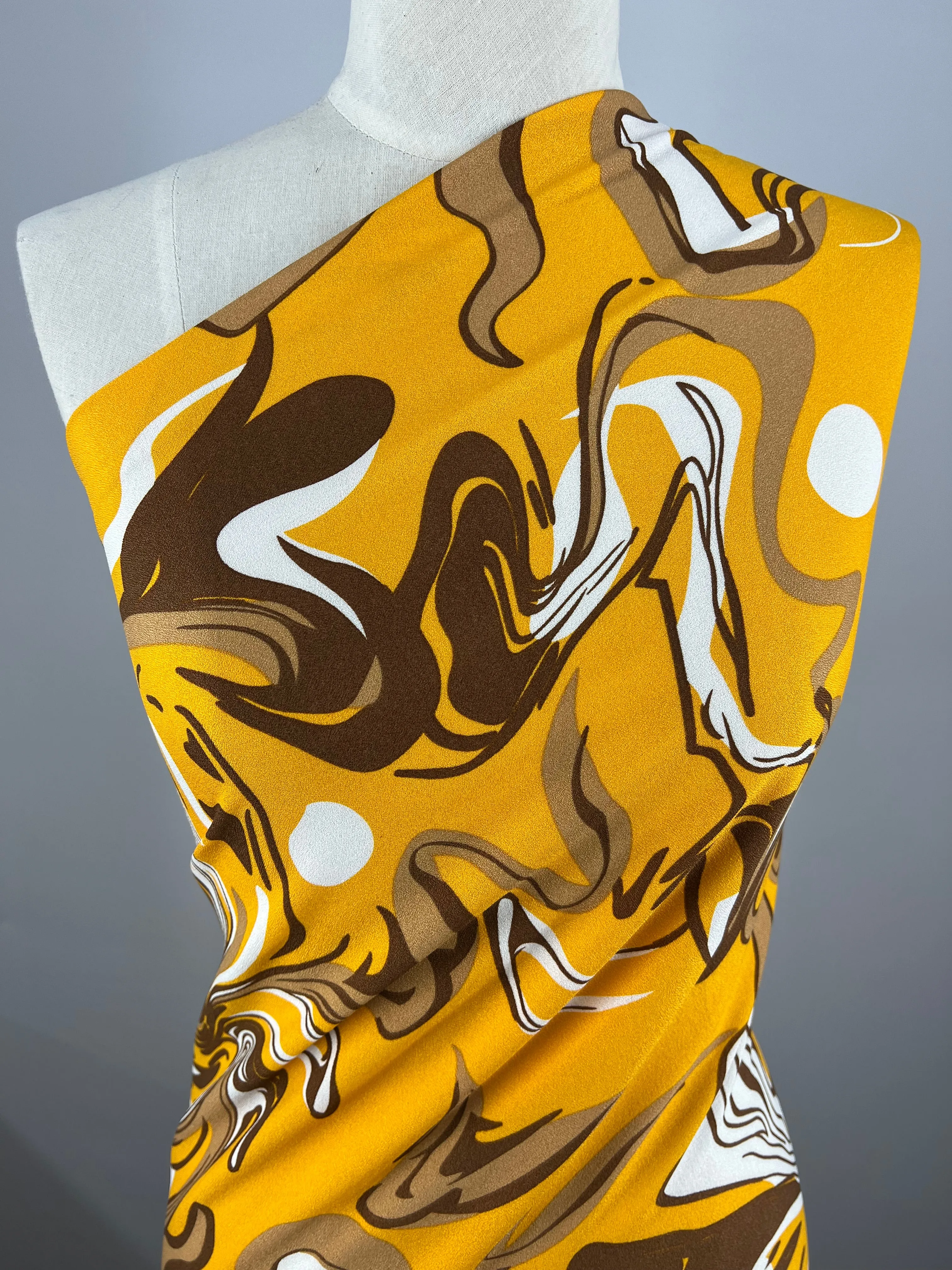 Printed Crepe - Cappuccino - 150cm