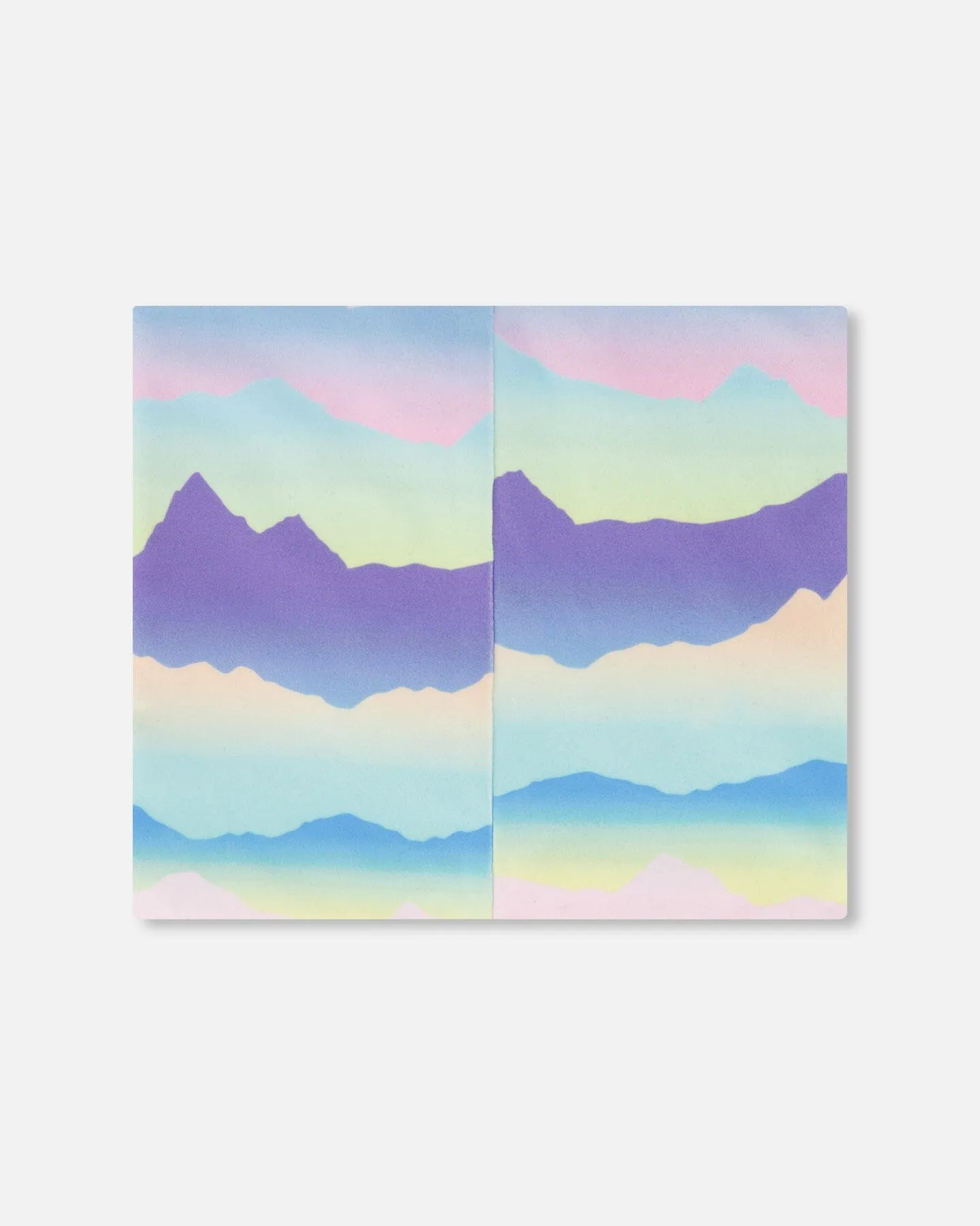 Printed Neck Tube Mauve And Blue, Pink Mountain