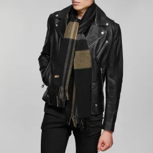 Ranger-N Plaid Scarf (Black)