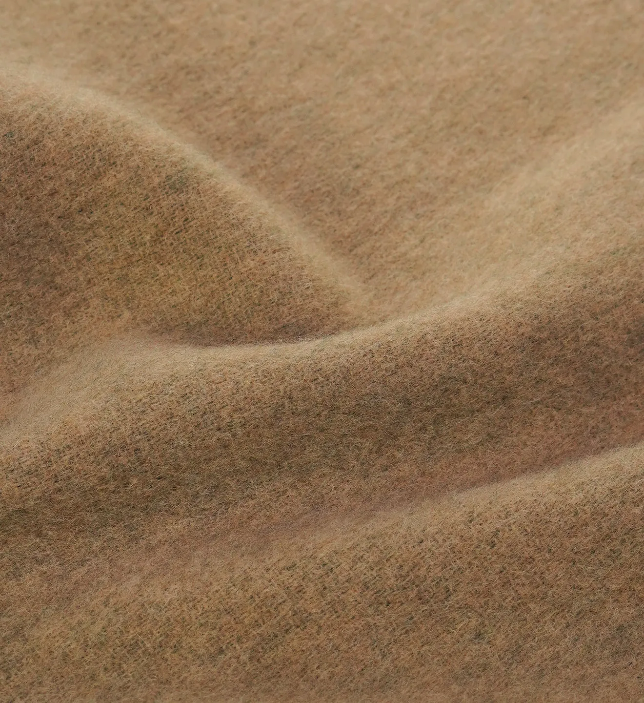 Script Logo Scarf - Camel/Forest Green