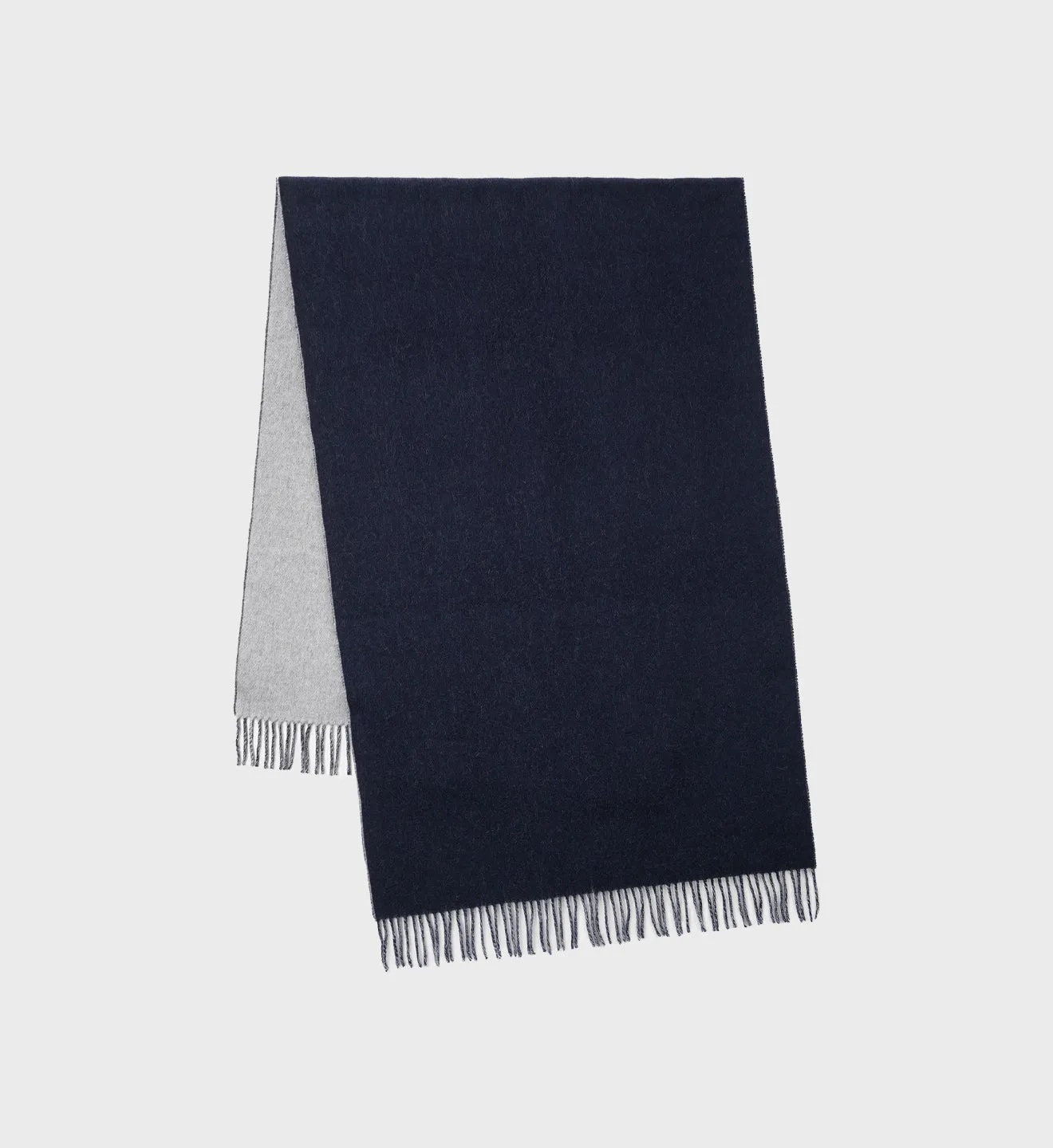 Script Logo Scarf - Navy/Light Grey