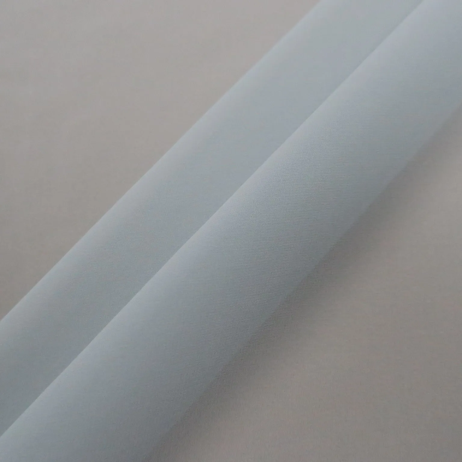 Silk Georgette Chiffon Fabric 54" Silver Solid 10mm 100% Silk