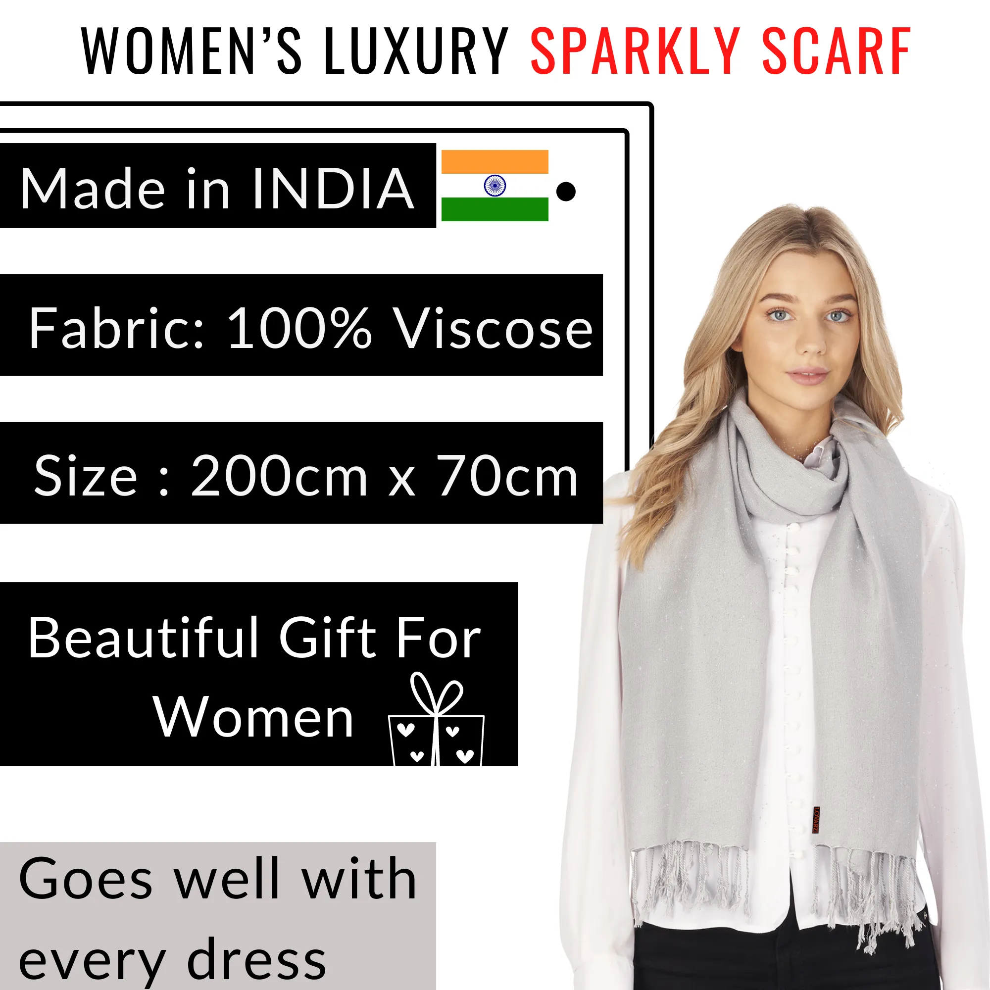 Sparkly Women's Scarves