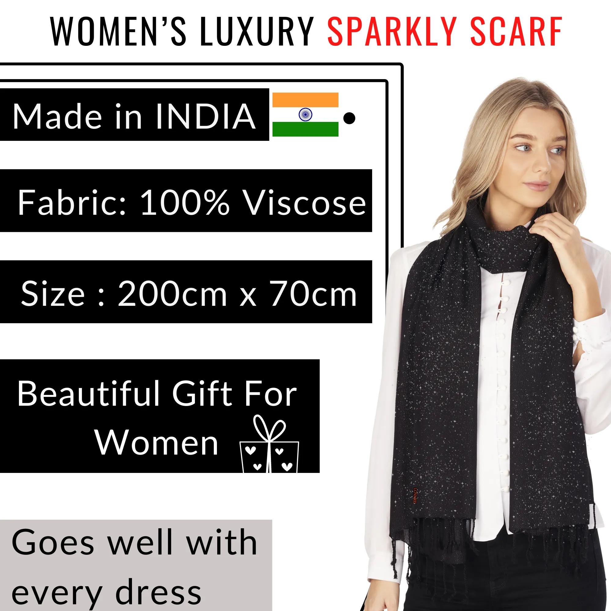 Sparkly Women's Scarves